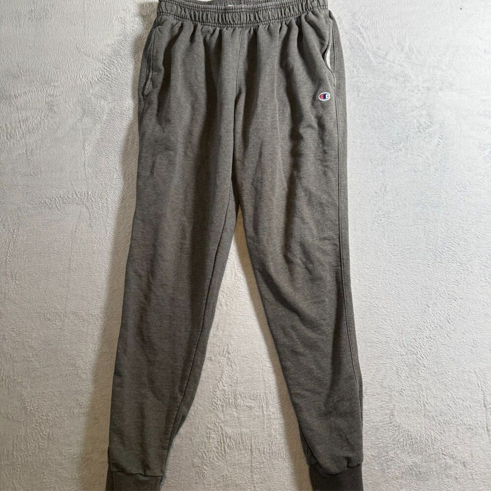 Champion Sweatpants Mens XL Gray Excellent Fleece Tapered Joggers